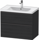 Duravit D-Neo M&#248;belpakke m/2 skuffer 800x480 mm, Sort eik