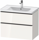 Duravit D-Neo M&#248;belpakke m/2 skuffer 800x480 mm, Hvit h&#248;yglans