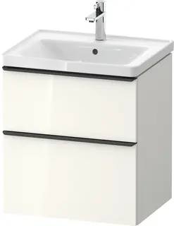 Duravit D-Neo M&#248;belpakke 60x48 cm, m/servant, Hvit H&#248;yglans