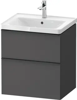 Duravit D-Neo Møbelpakke m/2 skuffer 600x480 mm, Grafitt Matt Dekor