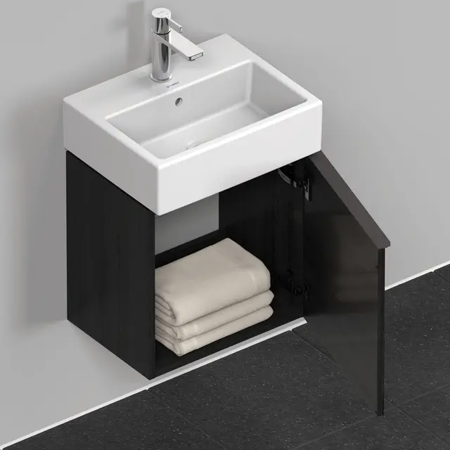 Duravit D-Neo Servantskap m/1 dør 434x322 mm, Black Oak 