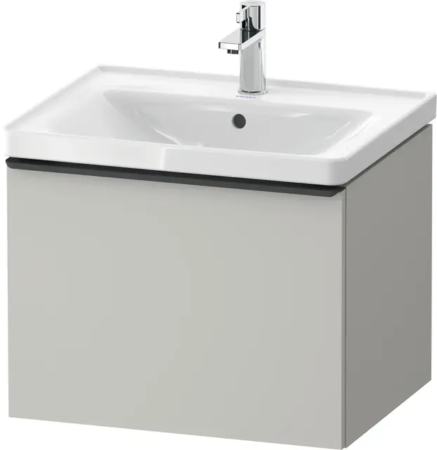 Duravit D-Neo Servantskap m/1 skuff 584x452 mm, Betonggrå Matt Dekor 