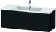 Duravit D-Neo Servantskap m/1 skuff 1210x462 mm, Black Oak