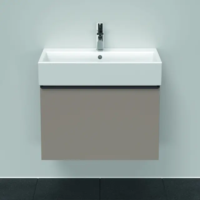 Duravit D-Neo Servantskap m/1 skuff 684x442 mm, Basalt Matt Dekor 