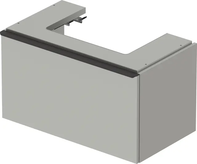 Duravit D-Neo Servantskap m/1 skuff 784x442 mm, Betonggrå Matt Dekor 