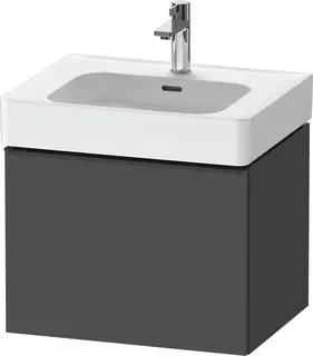 Duravit D-Neo Servantskap m/1 skuff 584x452 mm, Grafitt Matt Dekor