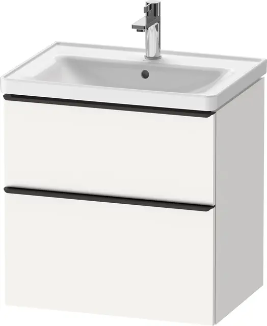 Duravit D-Neo Servantskap m/2 skuffer 634x452 mm, Hvit Matt Dekor 