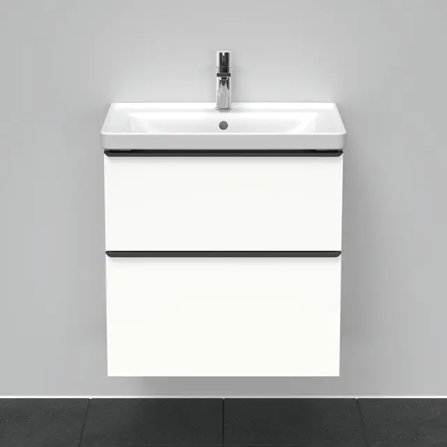 Duravit D-Neo Servantskap m/2 skuffer 634x452 mm, Hvit Matt Dekor 