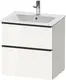 Duravit D-Neo Servantskap m/2 skuffer 610x462 mm, Hvit H&#248;yglans Dekor