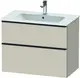 Duravit D-Neo Servantskap m/2 skuffer 810x462 mm, Taupe Dekor