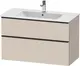 Duravit D-Neo Servantskap m/2 skuffer 1010x462 mm, Taupe Dekor