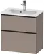 Duravit D-Neo Compact Servantskap 610x372 mm, Basalt Matt Dekor