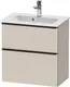 Duravit D-Neo Compact Servantskap 610x372 mm, Taupe Dekor