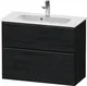 Duravit D-Neo Compact Servantskap 810x372 mm, Black Oak