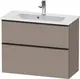 Duravit D-Neo Compact Servantskap 810x372 mm, Basalt Matt Dekor