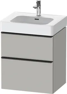 Duravit D-Neo Servantskap m/2 skuffer 584x452 mm, Betonggr&#229; Matt Dekor