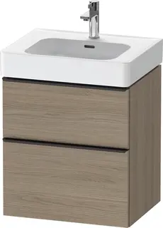 Duravit D-Neo Servantskap m/2 skuffer 584x452 mm, Oak Terra