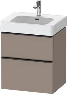 Duravit D-Neo Servantskap m/2 skuffer 584x452 mm, Basalt Matt Dekor