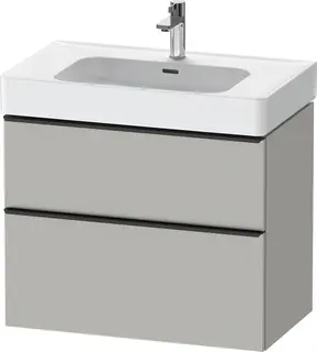 Duravit D-Neo Servantskap m/2 skuffer 784x452 mm, Betonggr&#229; Matt Dekor