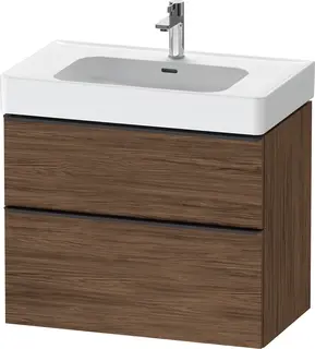 Duravit D-Neo Servantskap m/2 skuffer 784x452 mm, M&#248;rk Valn&#248;tt Dekor