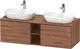 Duravit D-Neo Servantskap m/2 skuffer 1400x550 mm, Dobbel, Natur Valn&#248;tt Dekor