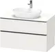 Duravit D-Neo Servantskap m/2 skuffer 1000x550 mm, Hvit Matt Dekor