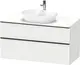 Duravit D-Neo Servantskap m/2 skuffer 1200x550 mm, Hvit Matt Dekor