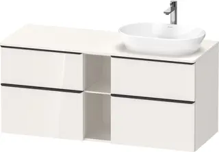 Duravit D-Neo Servantskap m/4 skuffer 1400x550 mm, Hvit Høyglans Dekor