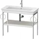 Duravit White Tulip Metallkonsoll 98,4x45x76 cm, Nordisk Hvit Matt/Krom