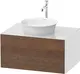 Duravit White Tulip Servantskap, 1 skuff 80x55x40,8 cm, Valn&#248;tt/Hvit H&#248;yglans