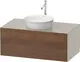 Duravit White Tulip Servantskap, 1 skuff 100x55x40,8 cm, Valn&#248;tt/Taupe Matt