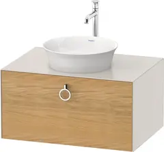 Duravit White Tulip Servantskap, 1 skuff 80x55x40,8 cm, Eik/Nordisk Hvit Matt