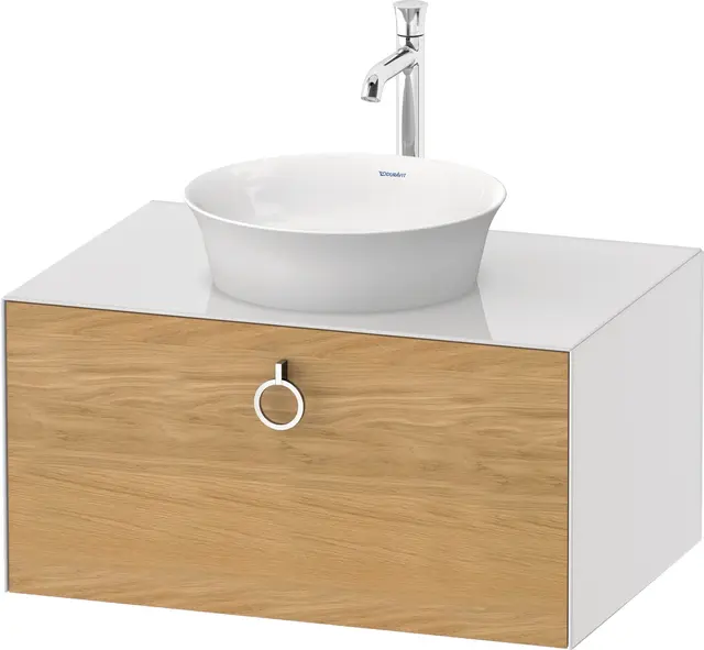 Duravit White Tulip Servantskap, 1 skuff 80x55x40,8 cm, Eik/Hvit Høyglans 