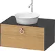 Duravit White Tulip Servantskap, 1 skuff 80x55x40,8 cm, Eik/Grafitt H&#248;yglans