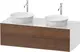 Duravit White Tulip Servantskap, 2 skuf. 130x55x40,8 cm, Valn&#248;tt/Hvit H&#248;yglans