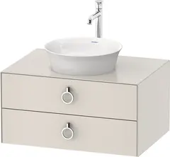 Duravit White Tulip Servantskap, 2 skuf. 80x55x40,8 cm, Nordisk Hvit Matt