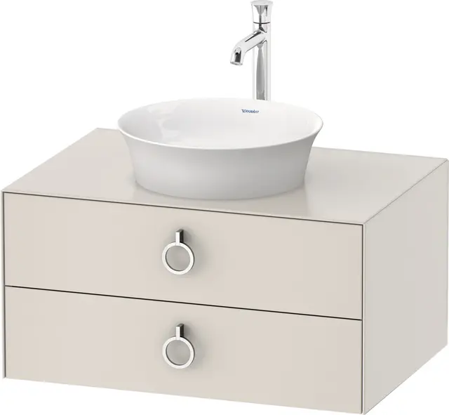 Duravit White Tulip Servantskap, 2 skuf. 80x55x40,8 cm, Nordisk Hvit Matt 