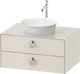 Duravit White Tulip Servantskap, 2 skuf. 80x55x40,8 cm, Nordisk Hvit Matt