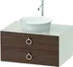 Duravit White Tulip Servantskap, 2 skuf. 80x55x40,8 cm, Valn&#248;tt/Nordisk Hvit