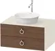 Duravit White Tulip Servantskap, 2 skuf. 80x55x40,8 cm, Valn&#248;tt/Nordisk Hvit