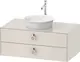 Duravit White Tulip Servantskap, 2 skuf. 100x55x40,8 cm, Nordisk Hvit Matt