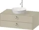 Duravit White Tulip Servantskap, 2 skuf. 100x55x40,8 cm, Taupe H&#248;yglans