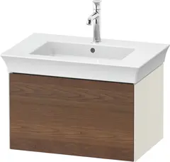 Duravit White Tulip Servantskap, 1 skuff 68,4x45,8x41 cm, Valn&#248;tt/Nordisk Hvit