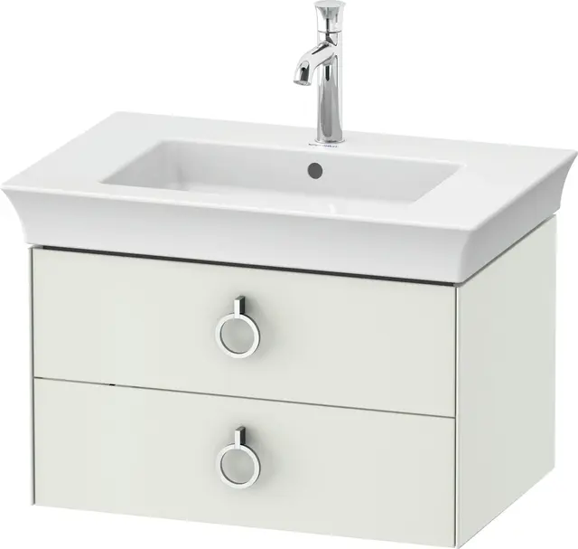 Duravit White Tulip Servantskap, 2 skuf. 68,4x45,8x41 cm, Hvit Matt 