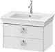 Duravit White Tulip Servantskap, 2 skuf. 68,4x45,8x41 cm, Hvit H&#248;yglans