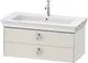 Duravit White Tulip Servantskap, 2 skuf. 98,4x45,8x41 cm, Nordisk Hvit Matt