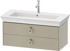 Duravit White Tulip Servantskap, 2 skuf. 98,4x45,8x41 cm, Taupe Matt