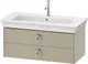 Duravit White Tulip Servantskap, 2 skuf. 98,4x45,8x41 cm, Taupe Matt