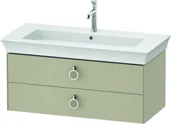 Duravit White Tulip Servantskap, 2 skuf. 98,4x45,8x41 cm, Taupe H&#248;yglans