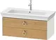 Duravit White Tulip Servantskap, 2 skuf. 98,4x45,8x41 cm, Eik/Hvit Matt